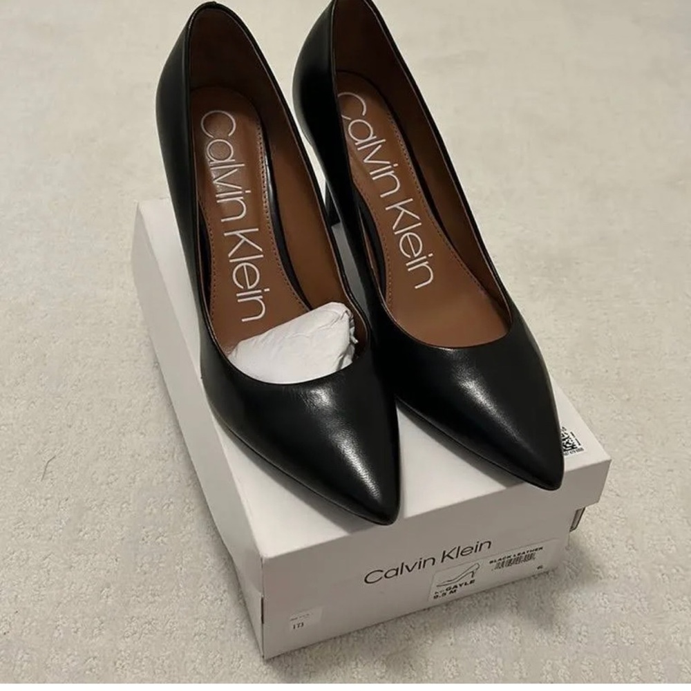 Black Calvin Klein BLACK LEATHER